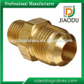 1/4 or 3/8 Lead Free Brass Hexagon Npt flare Copper Pipe Fitting For Water Male Threaded Connector Flare Nipple